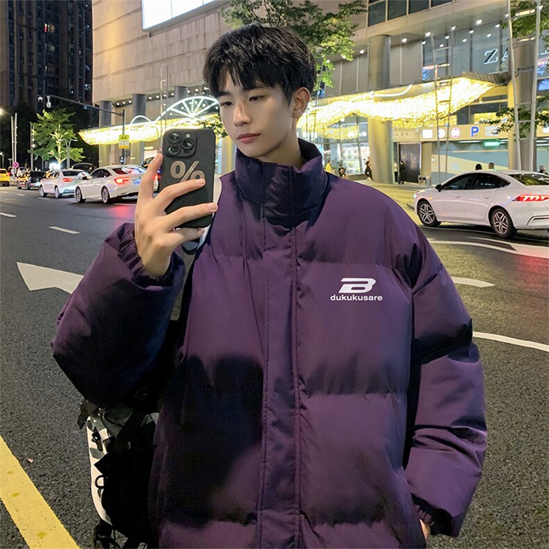 已注册港风直播抖音高品质宽松男羽绒棉面包服外套棉衣M1005P90,男装棉衣,电商C408(原B339-1)