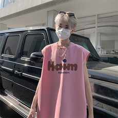 美式直播抖音得物品质纯棉250克无袖背心T恤T2528P25控39，男装背心/马甲，电商C408-1(原B339-1)