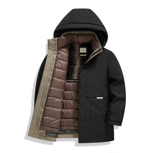 新款男士羽绒服加厚款可脱卸内胆防寒佳品309B-3-Y096T-P230图片
