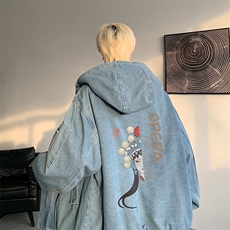 控价158牛仔棉衣男大码加绒羊羔绒牛仔棉服男棉袄NM53161-P140，男装棉衣，电商A040