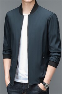 BJ22349钱塘2020-2中年男士春秋新款百搭商务休闲夹克外套P59图片