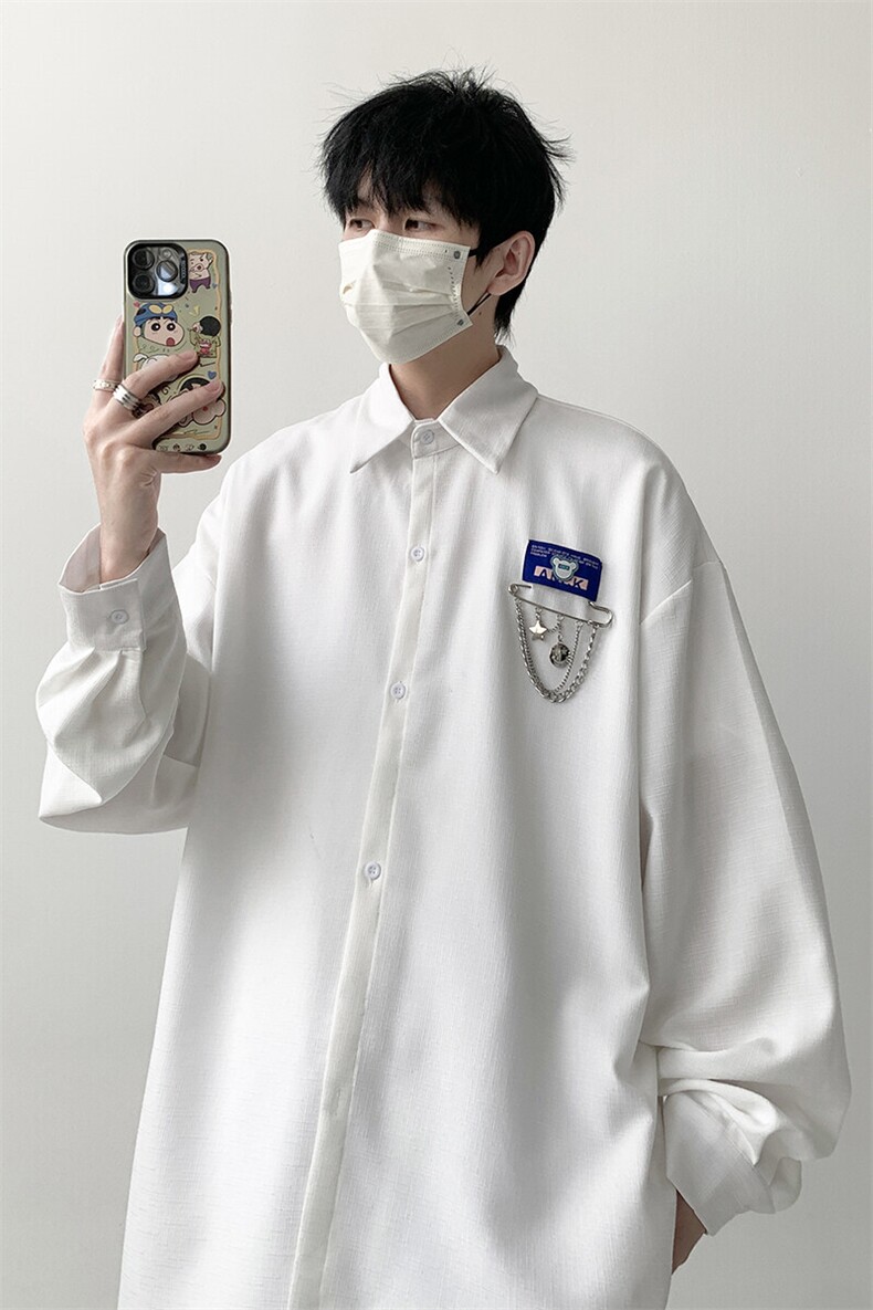 宽松长袖衬衫男KD626-P30,男装衬衫,电商D312-1
