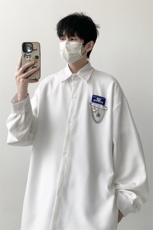 宽松长袖衬衫男KD626-P30，男装衬衫，电商D312-1