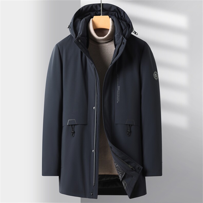 V3130钱塘2020-3新款商务休闲冬季厚款中年男士85鹅绒羽绒服P283,男装羽绒服,钱塘207-3
