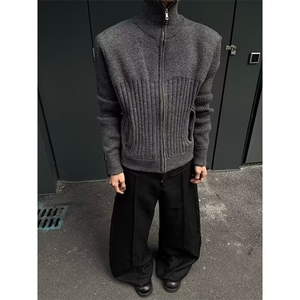 586-P58 文艺慵懒流行潮流原宿气质百搭ins简约开衫毛衣时尚图片