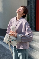 已出货春装新款~咖色皮衣外套女1楼南36-39吾爱衣-A21-P140-K268，女装皮衣，1C083