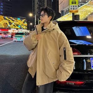 棉服男冬季新款港风宽松连帽棉衣MF9006-P90图片