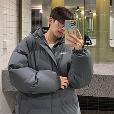 现货抖音得物可供视频三防加厚羽绒连帽棉衣外套面包棉服85534，男装棉衣，电商A486