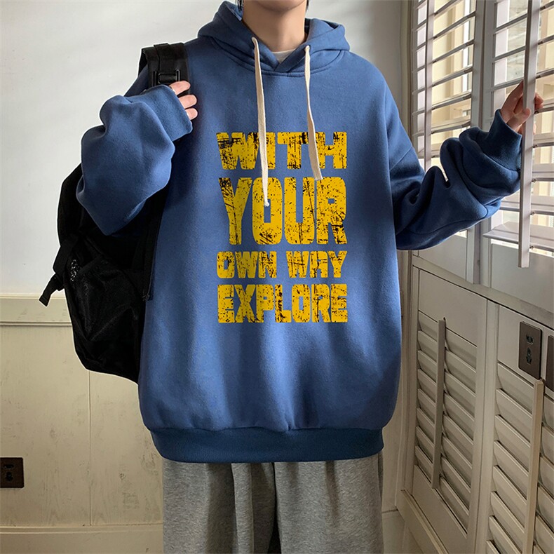 连帽卫衣男大码胖子帽衫大号运动服WY2446-P35,男装卫衣,电商A040