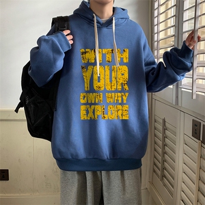 连帽卫衣男大码胖子帽衫大号运动服WY2446-P35图片