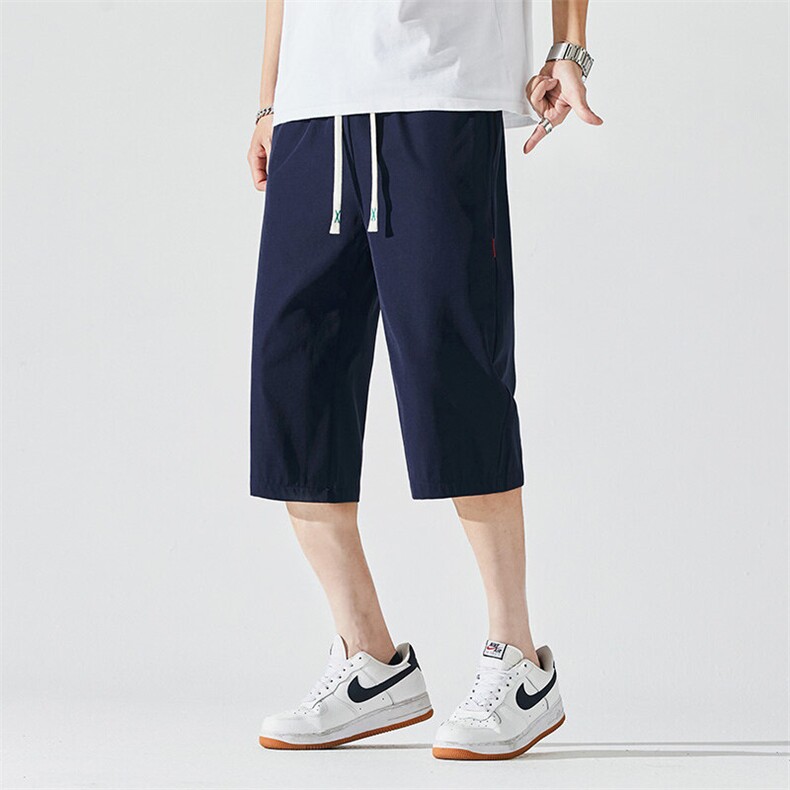 2025夏季新款男士七分裤时尚休闲马裤潮流男裤子KZ1090-P28,男装休闲裤,星座217-4