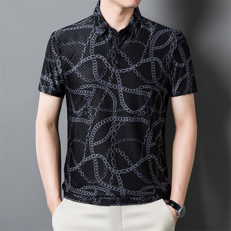 夏季中青年男士商务休闲短袖打底T恤时尚潮流上衣HD8373-P60,男装T恤,星座1105-3