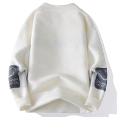 水貂绒男士休闲毛衣提花针织衫男士毛线衣潮流A266-ZZS5509-P48，男装针织衫/毛衣，电商A266