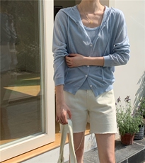 简约百搭长袖开衫女宽松休闲针织外套，女装针织衫/毛衣，伟祺羊绒