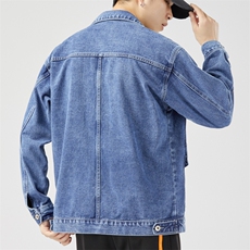 春秋牛仔夹克男潮流青年宽松百搭秋季大码外套JK150-p60现货外贸，男装夹克，星座224-1