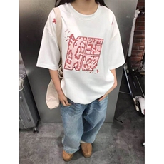 纯棉刺绣T恤短袖男女百搭夏季BT013-P32，男装T恤，星座412-3