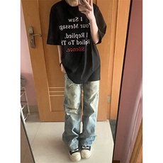 TX0412LL-特P28短袖T恤男款2026新款夏季美式潮流宽松版男生半袖，男装T恤，星座1007（原301D）