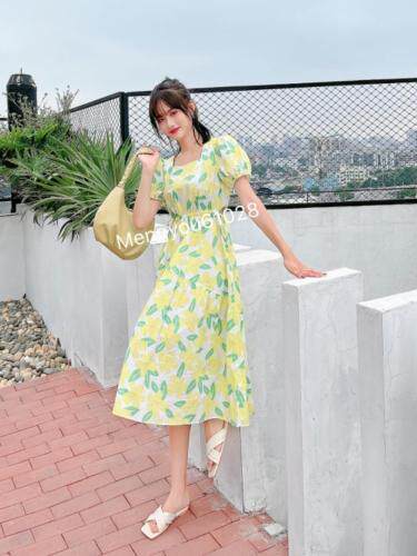 花样长连衣裙，女装连衣裙，梦由