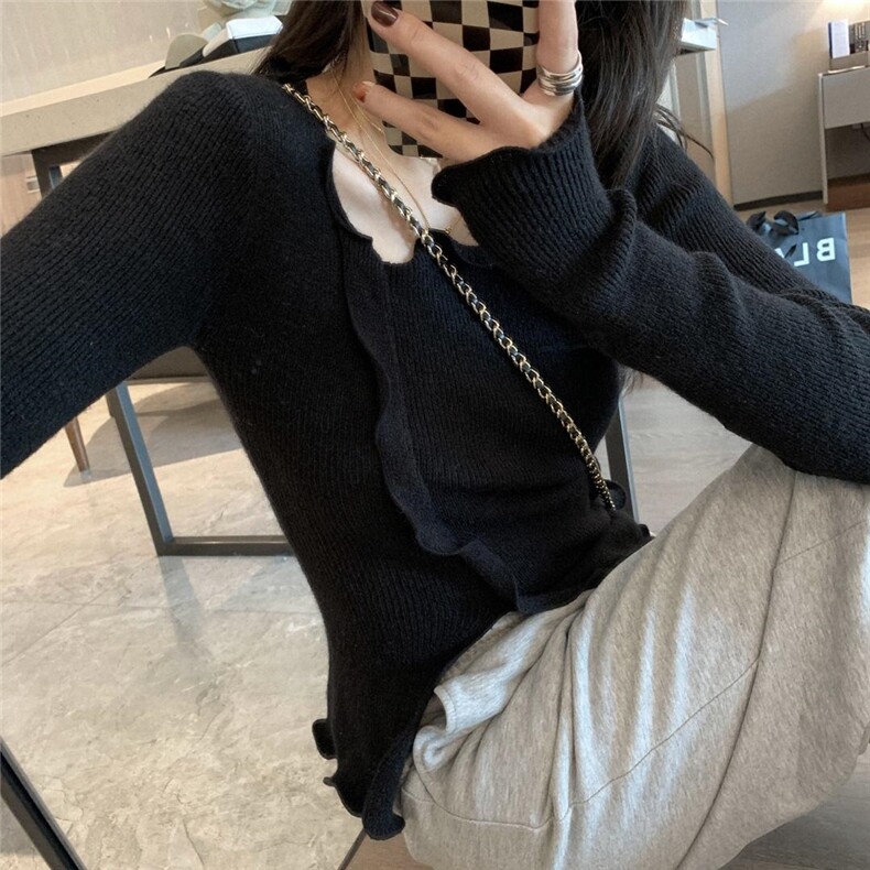 木耳边针织，其它，XTZ style