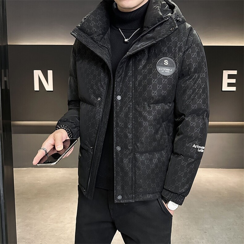 2024新款男士羽绒服高端帅气连帽羽绒外套B240-YR6826-P205,男装羽绒服,电商B240