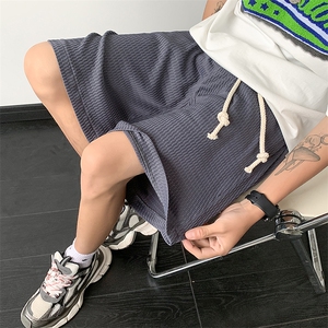 夏冰丝短裤男设计感宽松抽绳篮球运动休闲五分裤XZ514-2-1531-P38图片