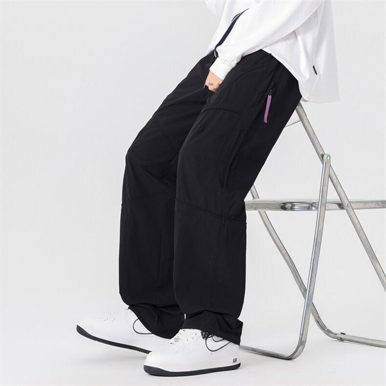 春款美冲锋裤男户外机能风登山运动裤高街设计感休闲裤AK0251-P53,男装休闲裤,星座308B-2