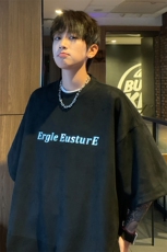 ！2025夏季新款男士宽松鹿皮绒短袖T恤半袖TL2401特P23控45，男装T恤，电商B220