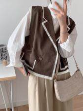 毛边马甲，女装马夹，FMV