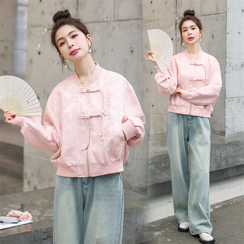新中式潮外套棒球服2025早春新款上衣图片