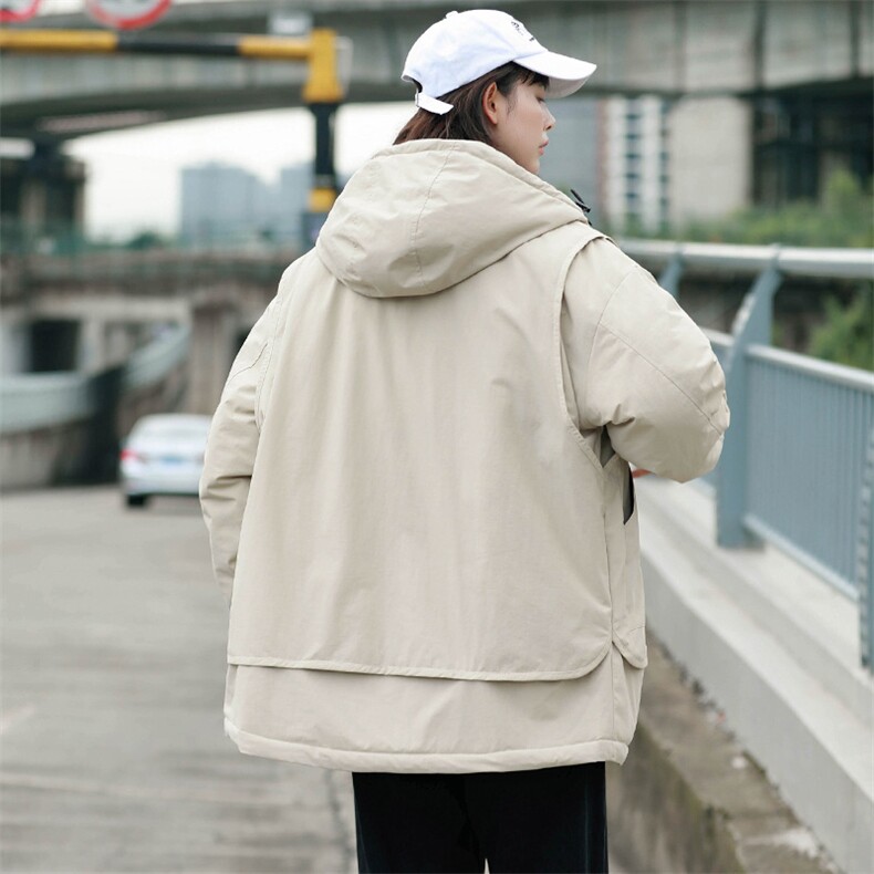 冬上新加棉加厚棉服中性休闲连帽棉衣外套男女8318-P130控价178,男装棉衣,电商A441-1
