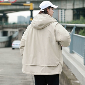 冬上新加棉加厚棉服中性休闲连帽棉衣外套男女 8318-P130控价178图片