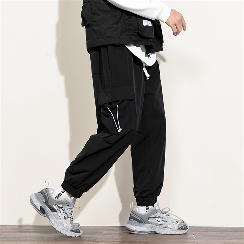 2021秋季新款大码男日系白墙工装微弹冰丝九分休闲裤K2083-P45,男装休闲裤,电商A001