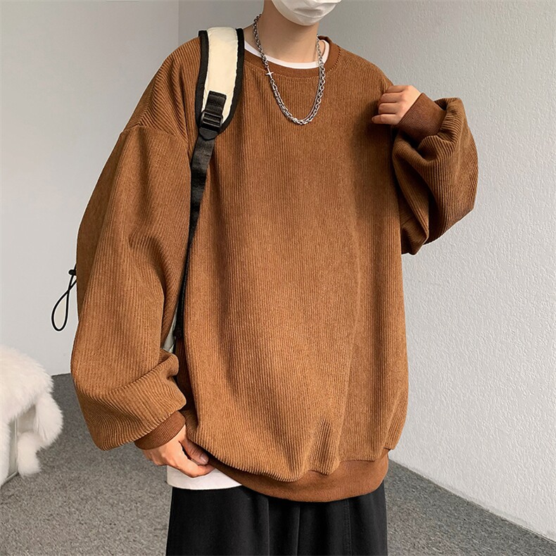 美式复古卫衣男春季设计感宽松圆领印花外套港风大码套头上衣,男装卫衣,星座716-2