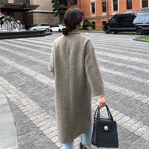 8511B-823  2021季秋新款中长款毛呢外套女图片