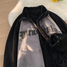 B225-W8630-P126-X158---聚酯纤维-麂皮绒双面穿加厚棉服，男装棉衣，电商B225