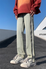 B221美式ins高街暗黑小众重金属拉链小脚牛仔裤LK23044-P70控98，男装牛仔裤，电商B221