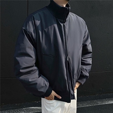 立领棒球棉服男士短宽廓形高级感冬季外套棉袄棉衣网图MY293-P88，男装棉衣，星座302B