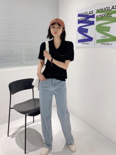polo经典V领衫,女装,著朴