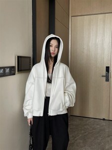 卫衣外套,女装卫衣/绒衫,mo cha dan