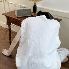 23夏季新款字母纹理套装无袖背心休闲短裤A316-1-YK01P65控88，男装牛仔裤，星座906（原电商a316-1）