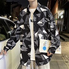 长袖衬衫男港风潮流C131P28图片