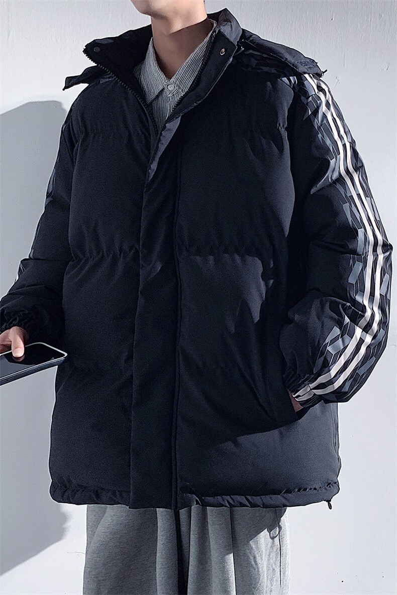 港风2026新品冬季宽松情侣装男装棉衣棉服冬装加厚外套D001-P105,男装棉衣,星座717