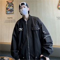 A737-P67春秋季美式复古飞行员夹克男款潮牌宽松工装棒球服外套，男装夹克，星座512-6