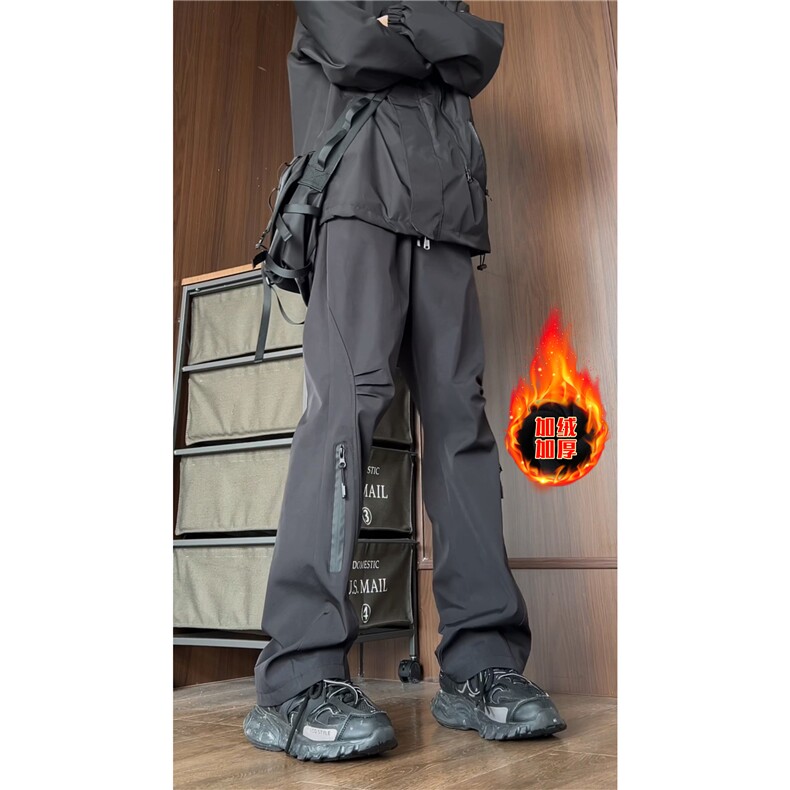 加绒加厚防水保暖冲锋裤户外登山长裤A061-W59418-加绒P50常规P45图片