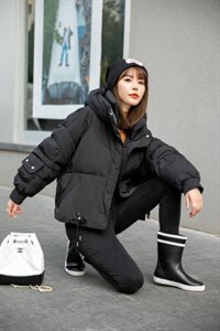 现货高品质标90白鸭绒羽绒服图片