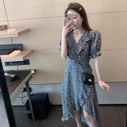 夏季新款碎花连衣裙，女装连衣裙，依林彩格