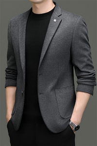 秋季新款西装男西服简约外套西服商务休闲小西装单西图片