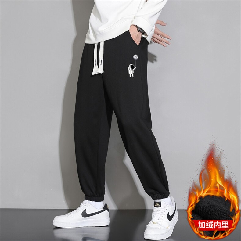 现货外贸供应2025冬季加绒情侣棉裤卫裤运动裤JR913,男装休闲裤,星座1816-1（原1210-1）