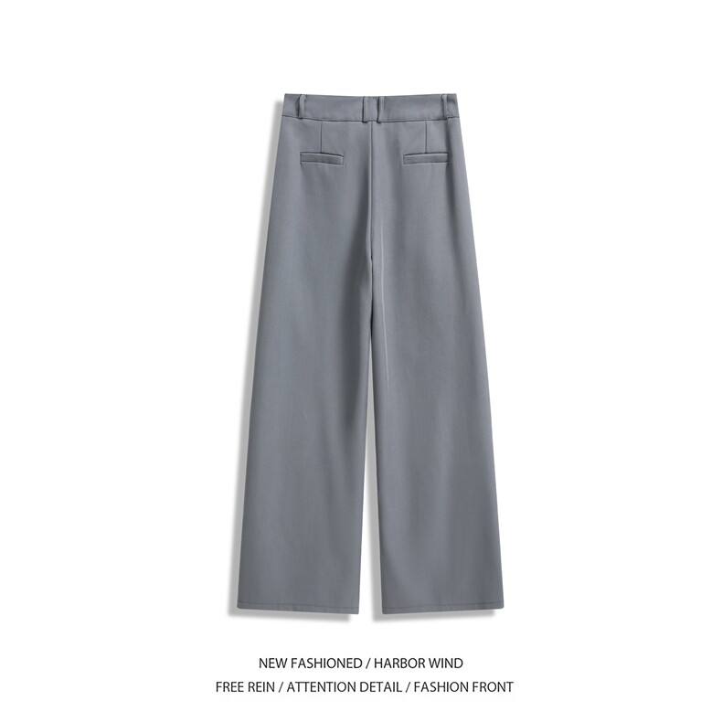 抖音品质春季新款高级拼接宽松休闲西裤B315-K25694-特p40控78,男装西裤,电商B315