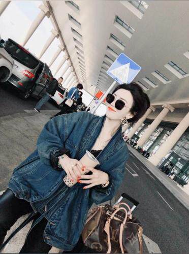 DG7061早春新款时尚洋气牛仔休闲外套,女装,L·H·X